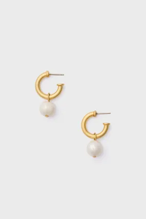 Pearl Hoop Earrings