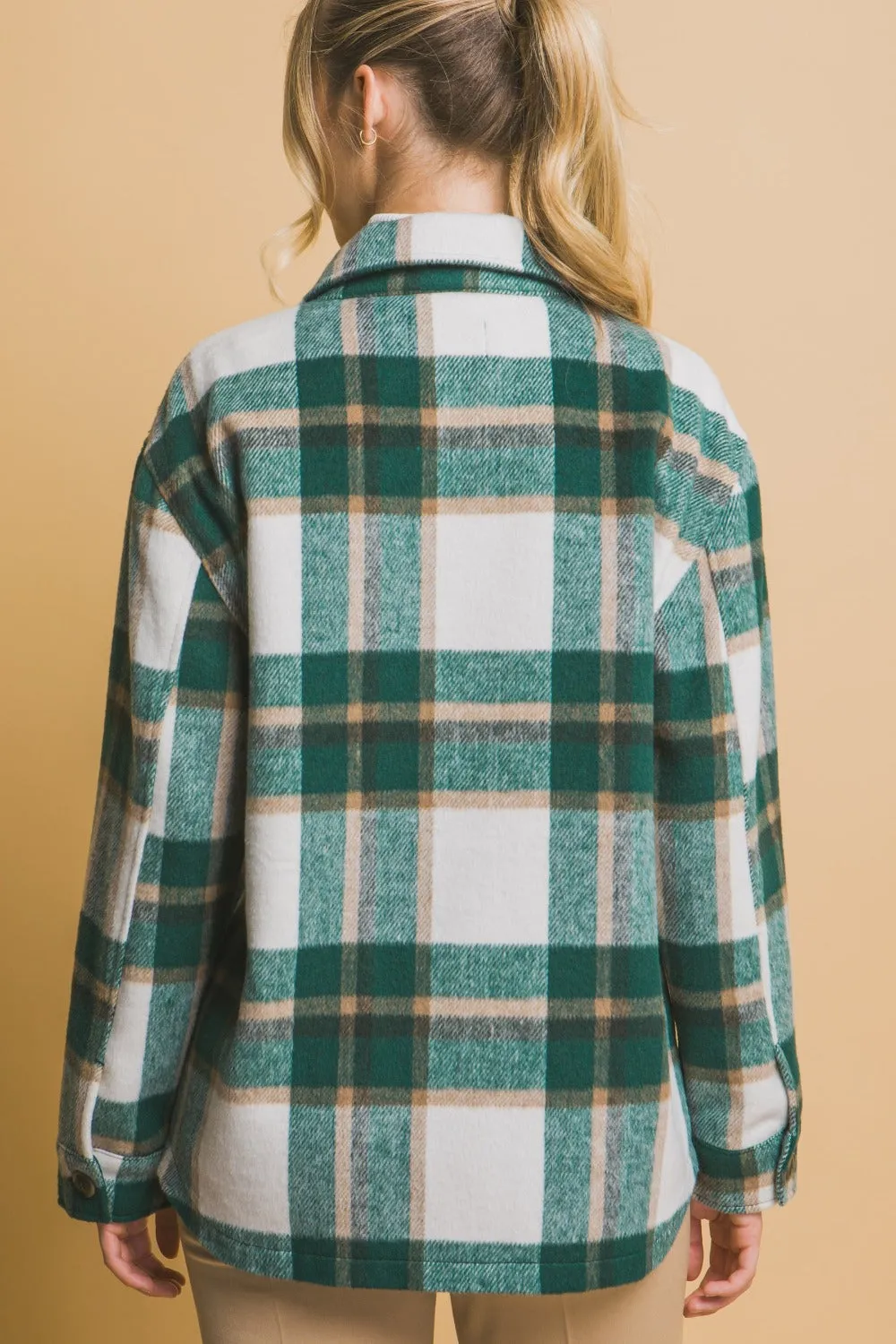 Penny Plaid Button Up Shacket