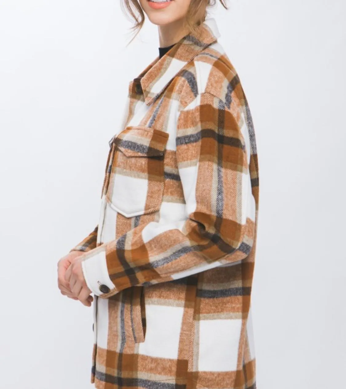 Playing It Cozy Plaid Shacket