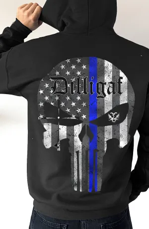 Police Dilligaf Punisher Pullover Hoodie