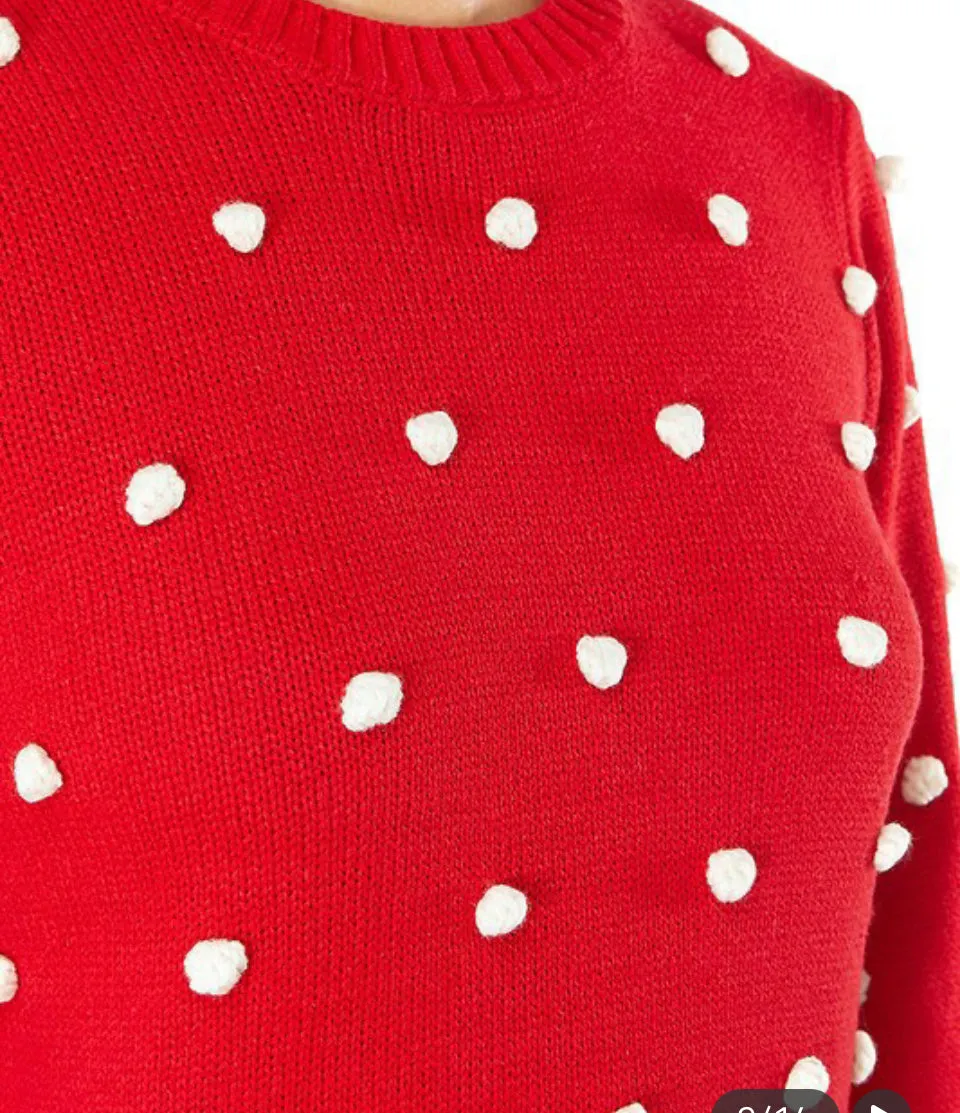 Polka Dot Christmas Sweater