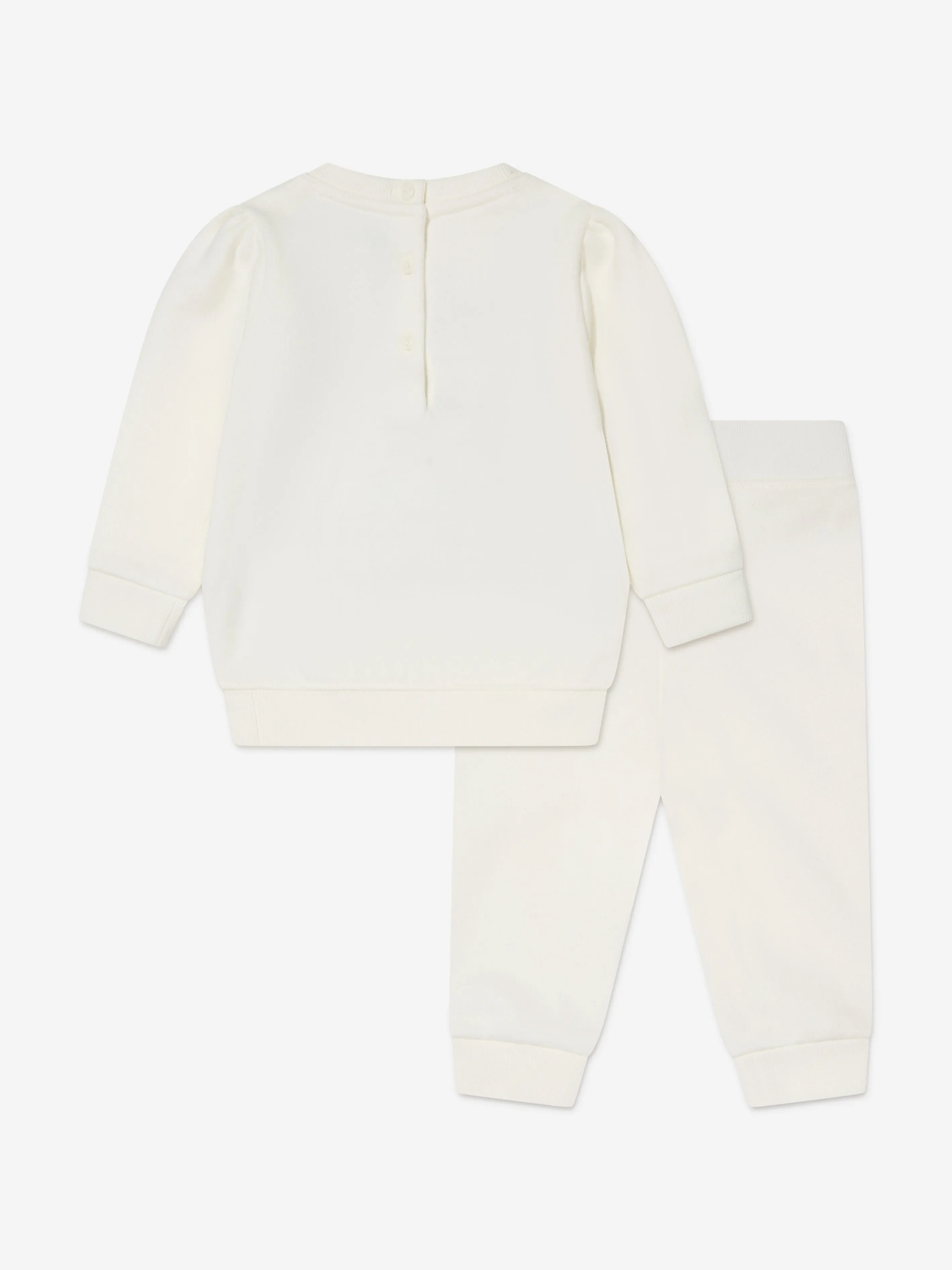 Ralph Lauren Baby Girls Sampler Tracksuit in Ivory