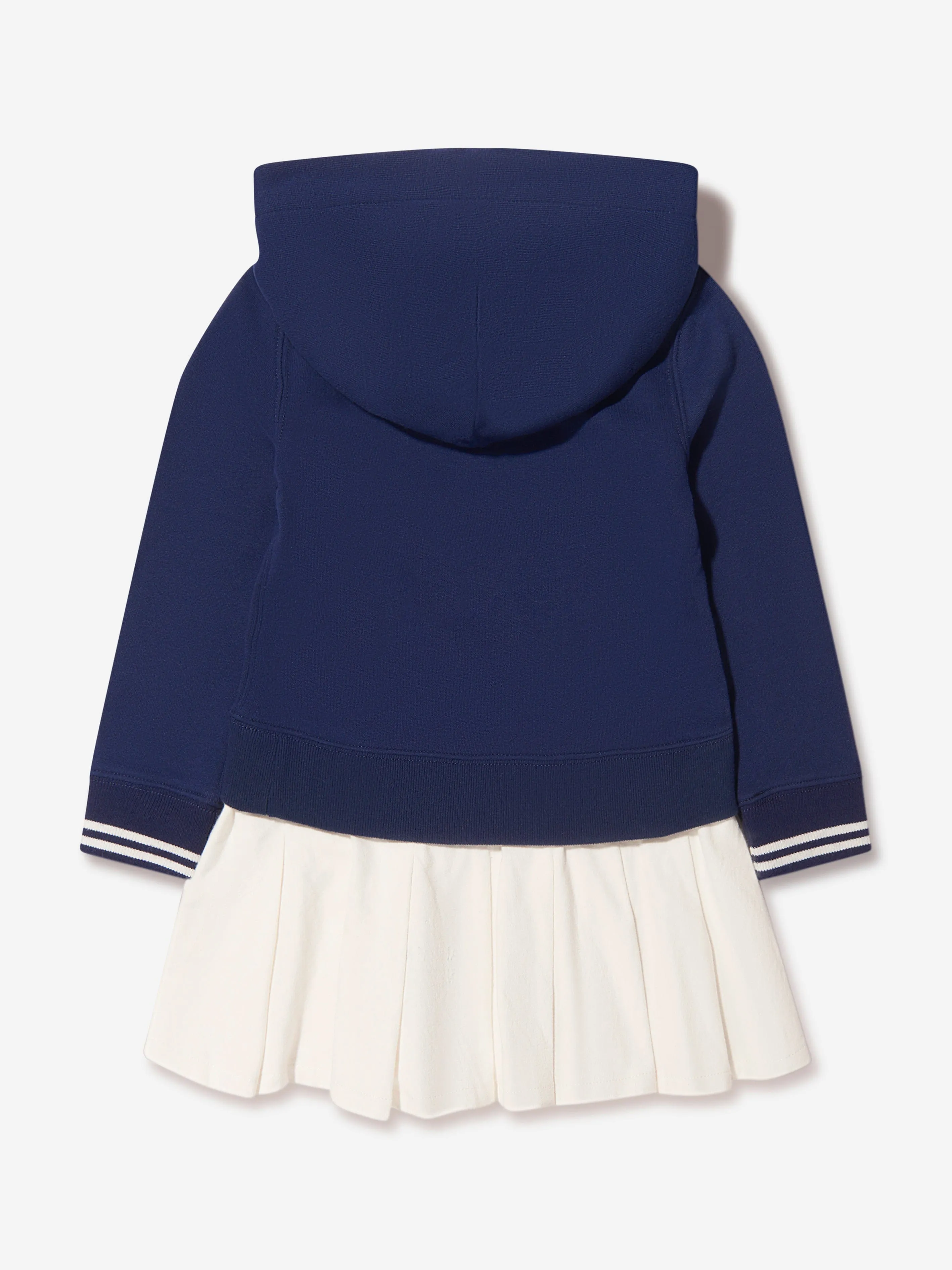 Ralph Lauren Girls Hooded Logo Tennis Dress in Navy