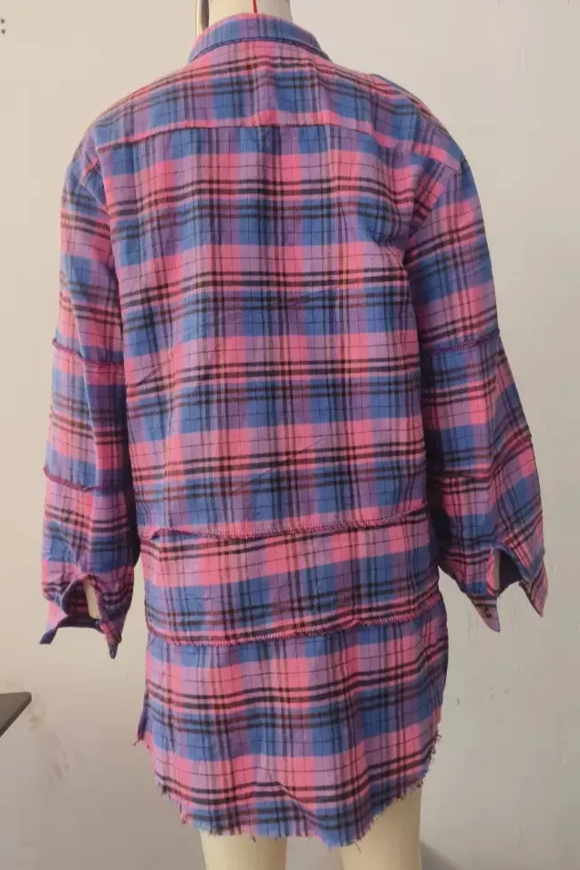 Red Plaid Oversized Shacket