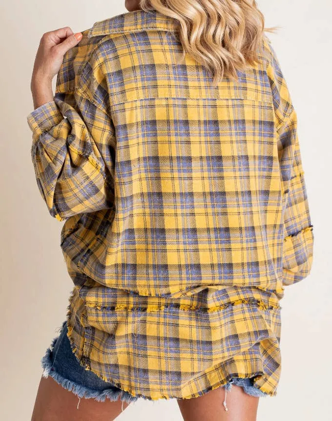 Red Plaid Oversized Shacket