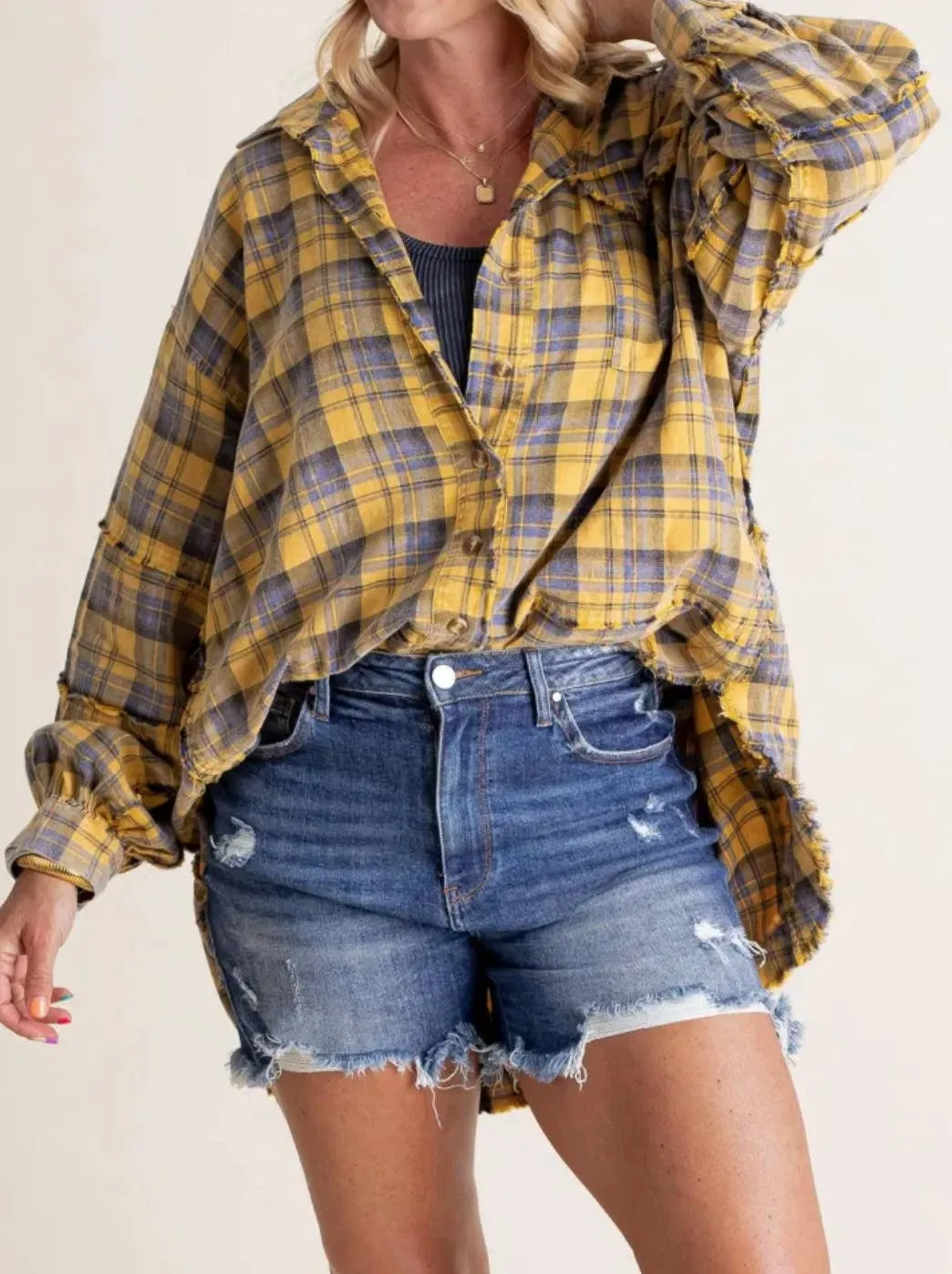 Red Plaid Oversized Shacket