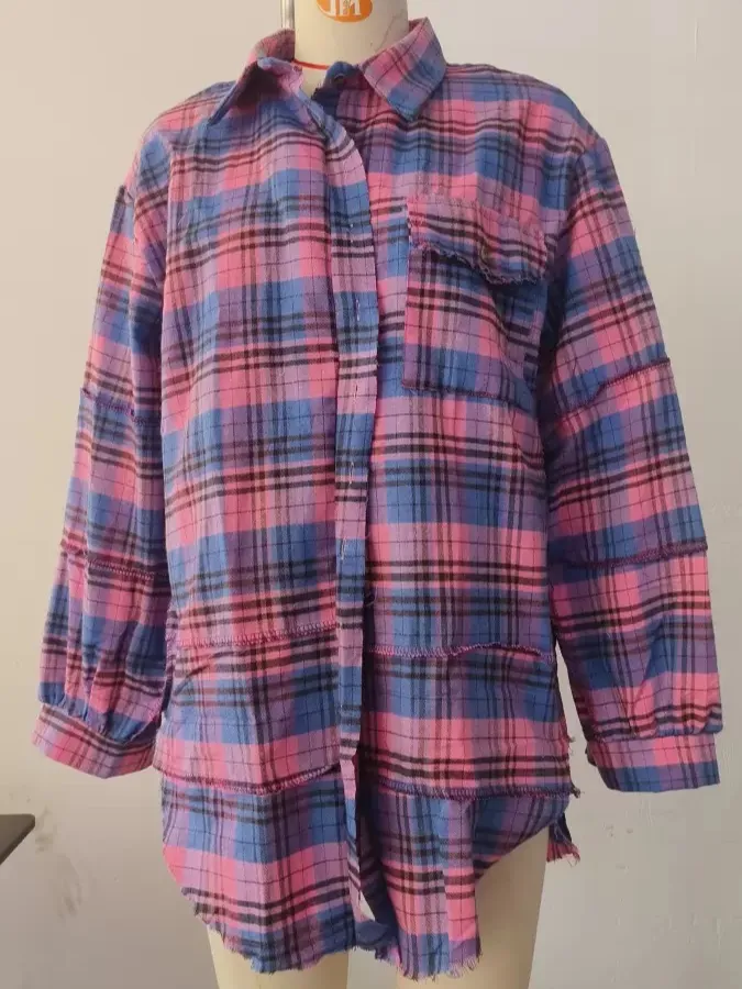 Red Plaid Oversized Shacket