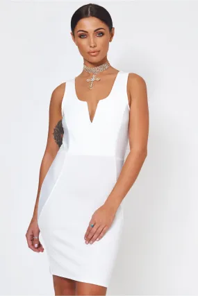 Saisha White Bodycon Dress