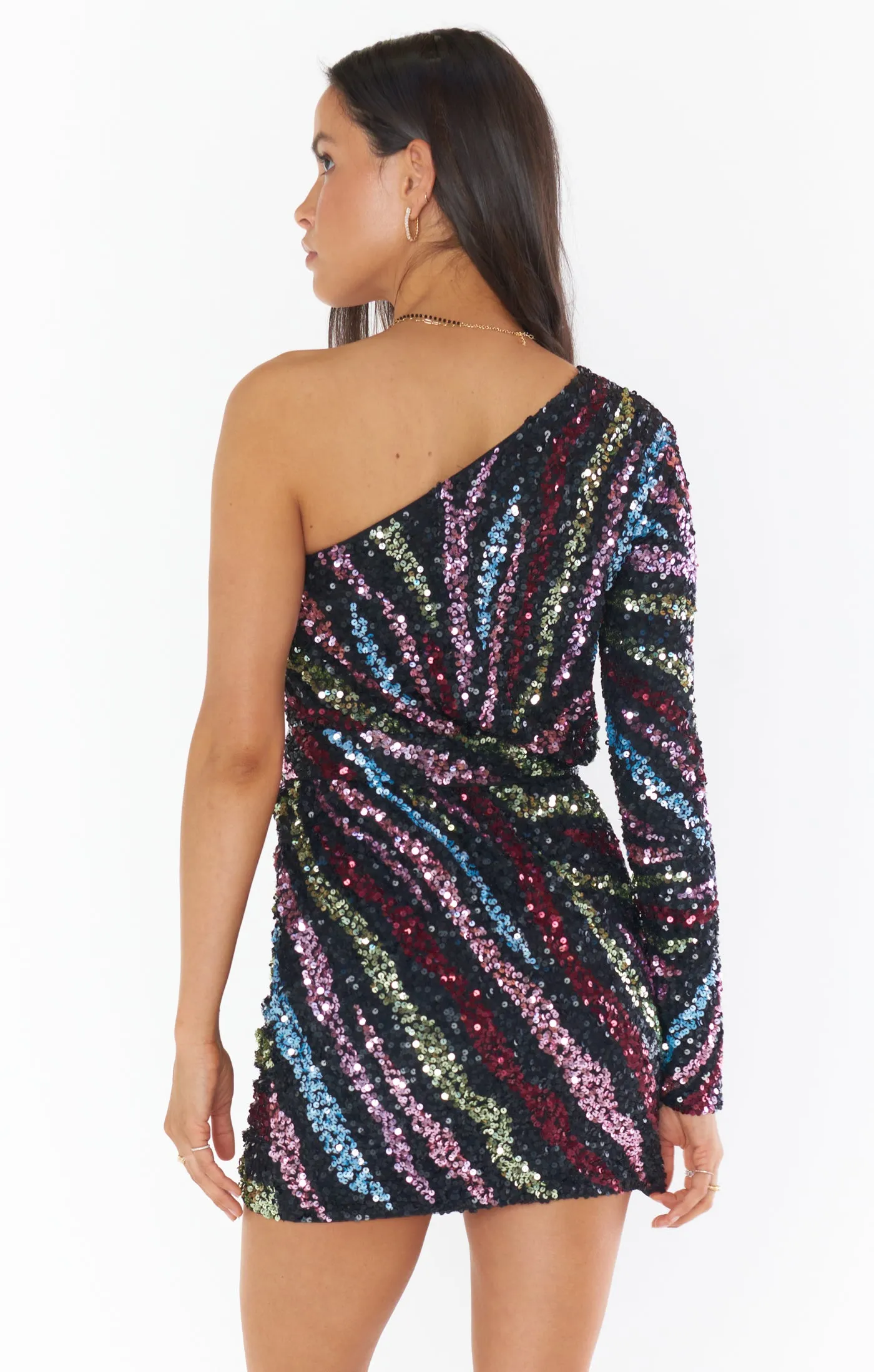 Shimmy Mini Dress ~ Starburst Sequins