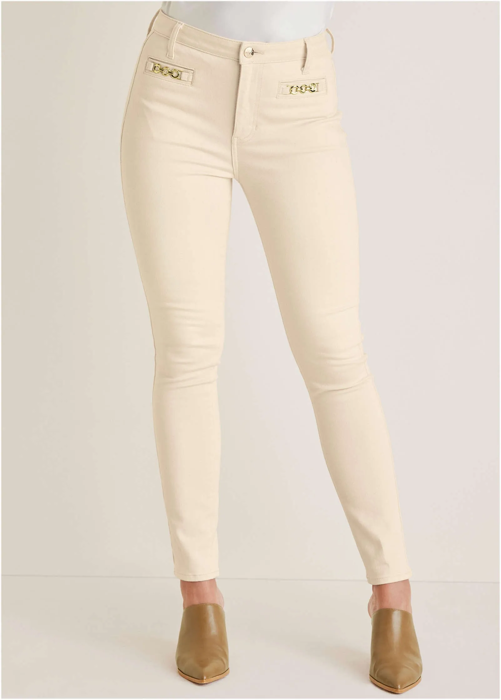 Slim Leg Jeans - Natural Wash