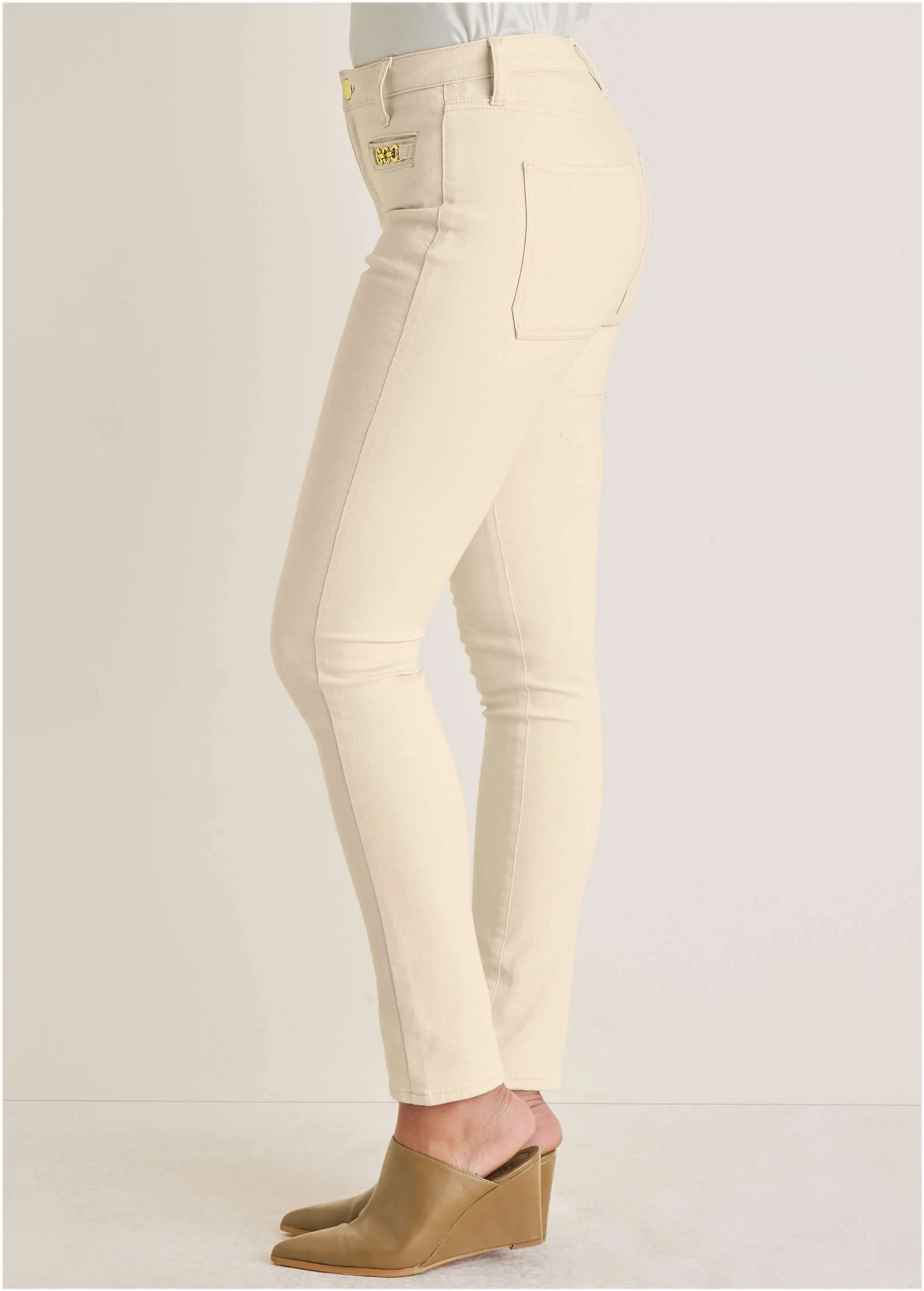 Slim Leg Jeans - Natural Wash