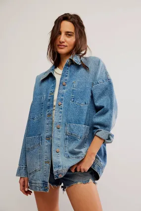 The Avery Denim Jacket by Free People - Got The Blues