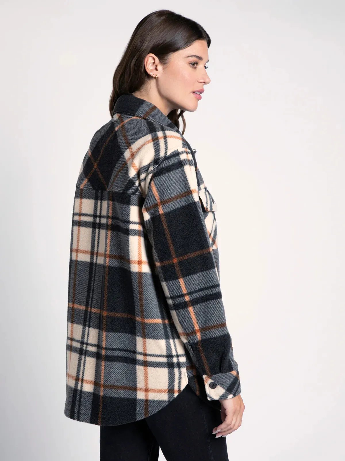 The Black Copper Plaid Tullis Shacket