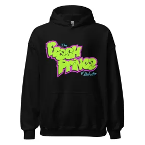 The Fresh Prince Of Bel Air Hoodie Spray Painted Logo DTG Printed Premium Pullover