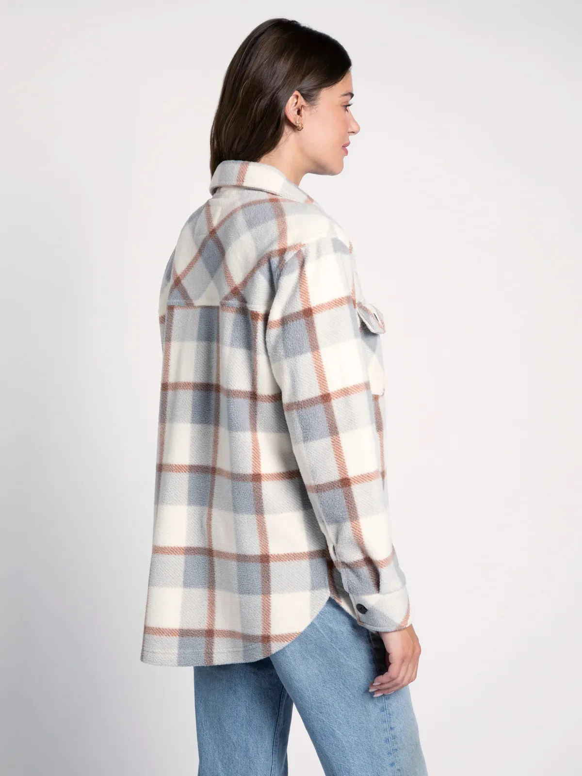 The Grey Copper Plaid Tullis Shacket - Final Sale