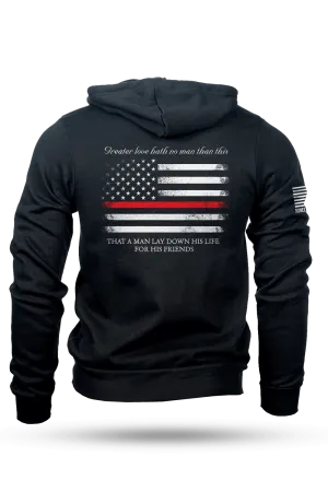 Thin Red Line - Full-Zip Hoodie