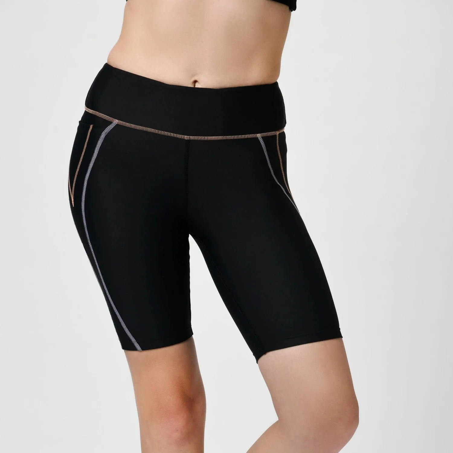 tic tac cycling shorts - twilight black