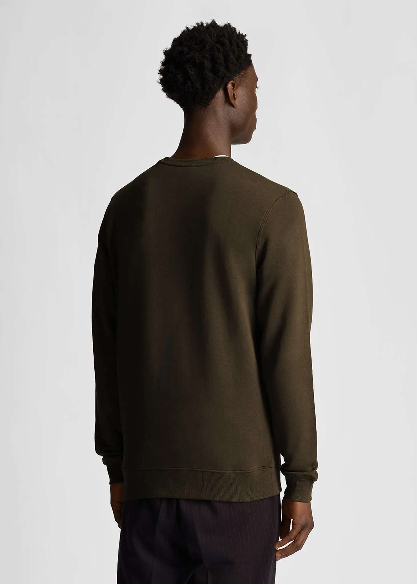 Tonal eagle crew neck sweatshirt - olive