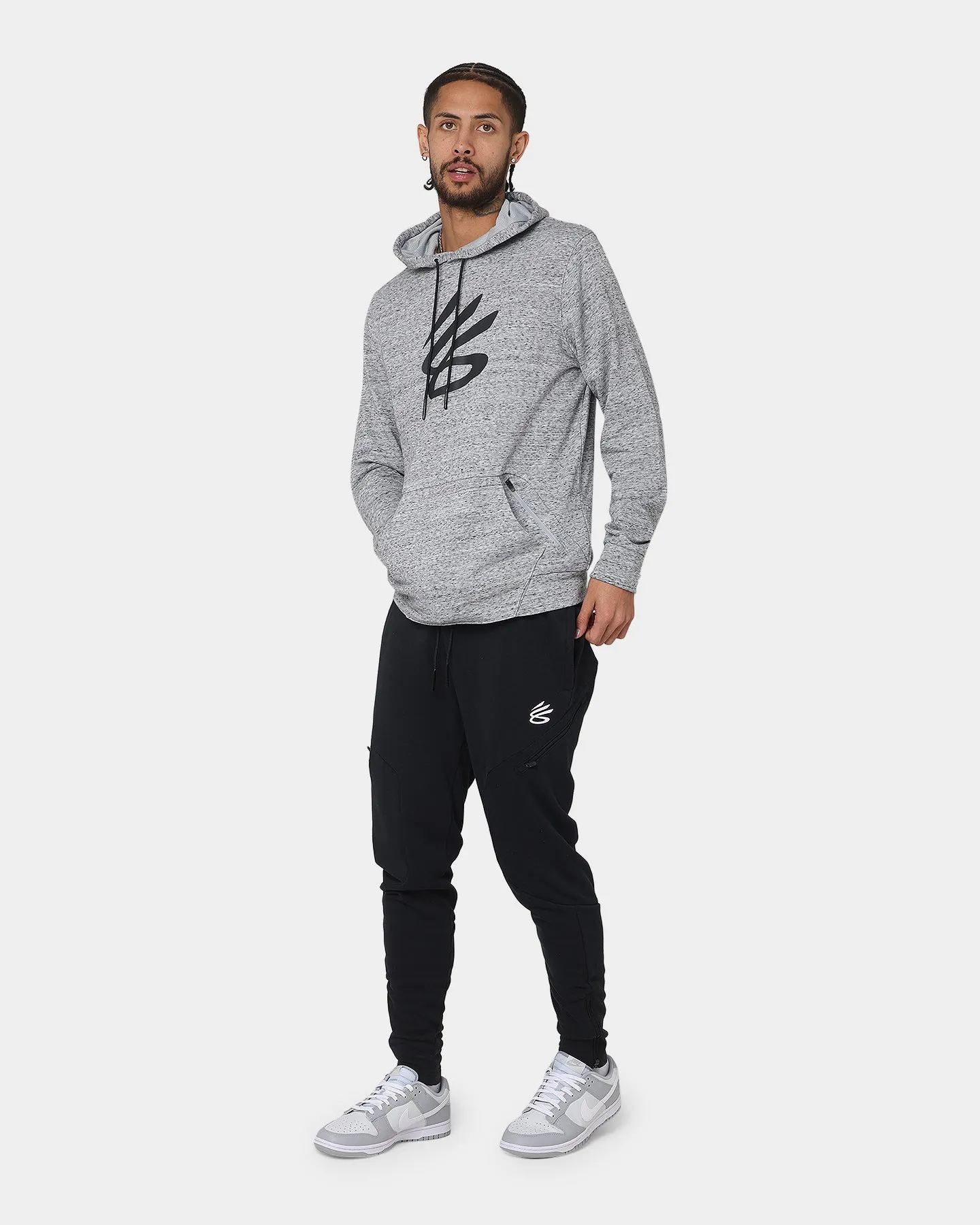 Under Armour Curry Pull Over Hoodie Mod Gray Medium