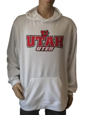 Utah Utes Badger Sport White Long Sleeve Pullover Hoodie Sweatshirt (L)