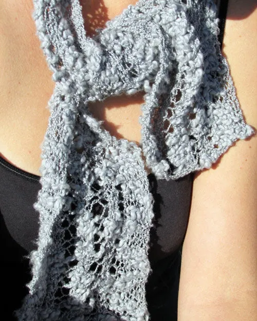 Venus Lacy Scarf or Cowl, Beginners Knitting Pattern