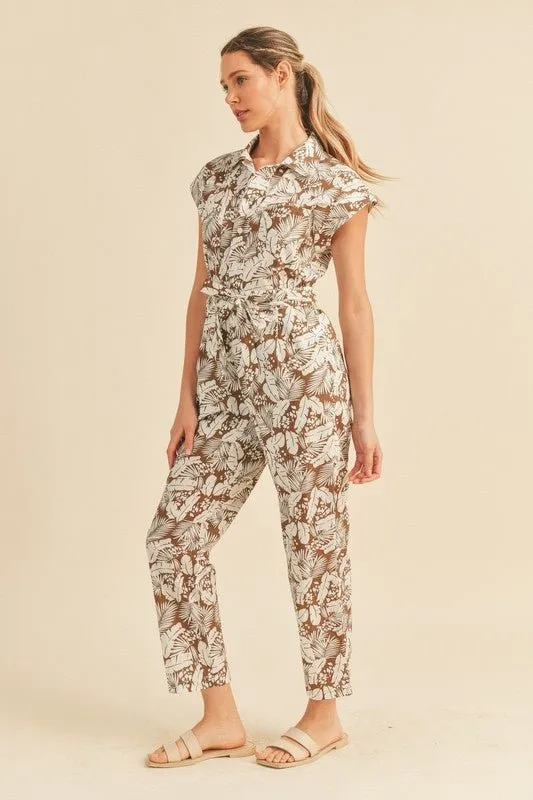 Viana Button Down Jumpsuit - FINAL SALE