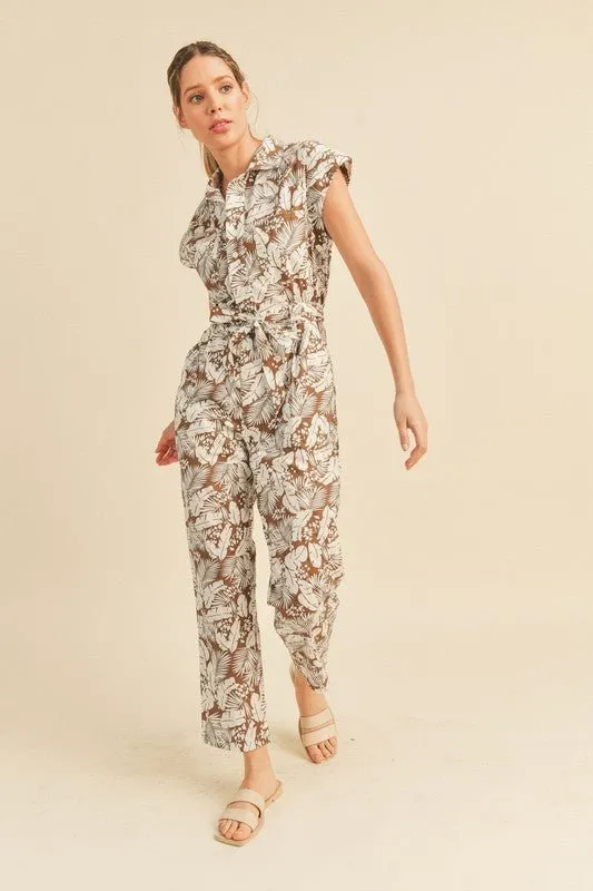 Viana Button Down Jumpsuit - FINAL SALE