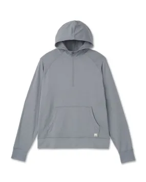 Vuori Steel Grey Heather 1/2 Zip Ponto Performance Hoodie