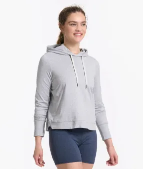 Vuori Women's Pale Heather Grey Halo Essential Hoodie