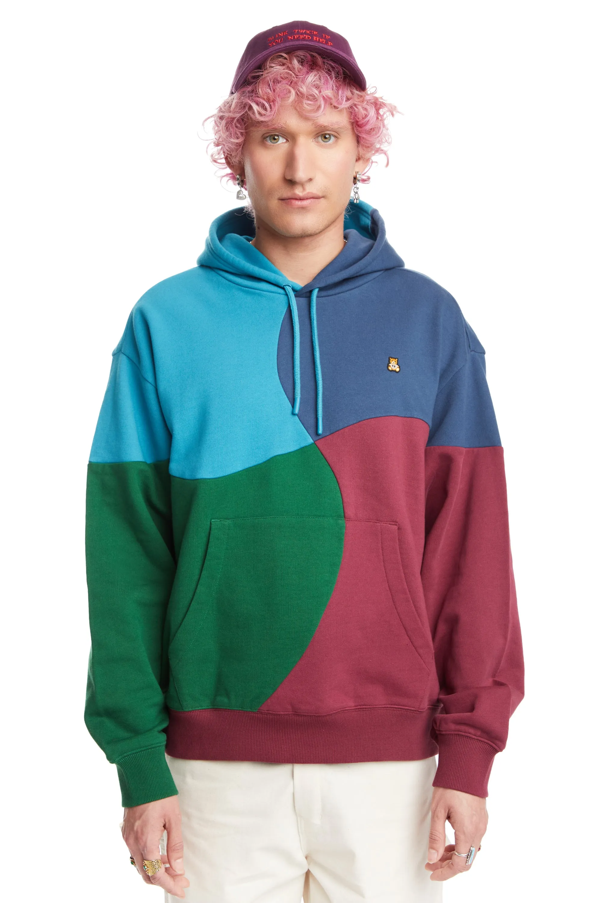 Wave Patchwork Hoodie