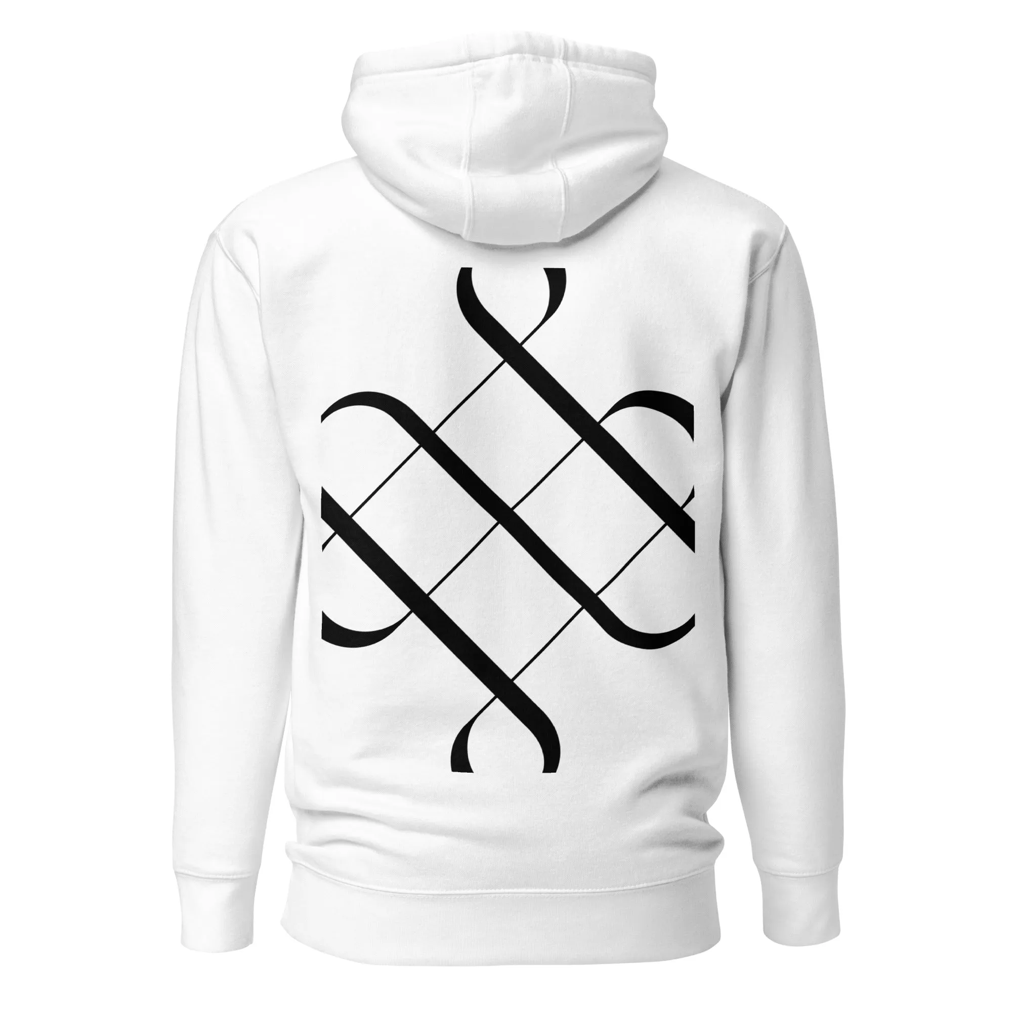 White Aquarius Unisex Zodiac Poetry Hoodie