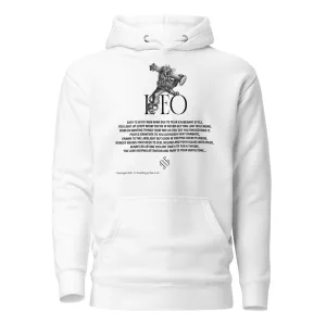 White Leo Unisex Zodiac Poetry Hoodie