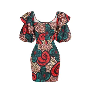 Women African short dress my root