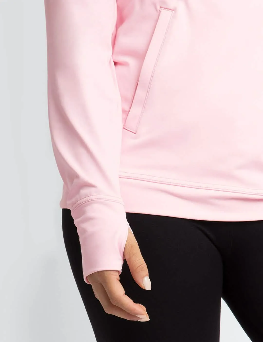 Womens Chest Port Access Hoodie by Oscar de la Renta - Pink