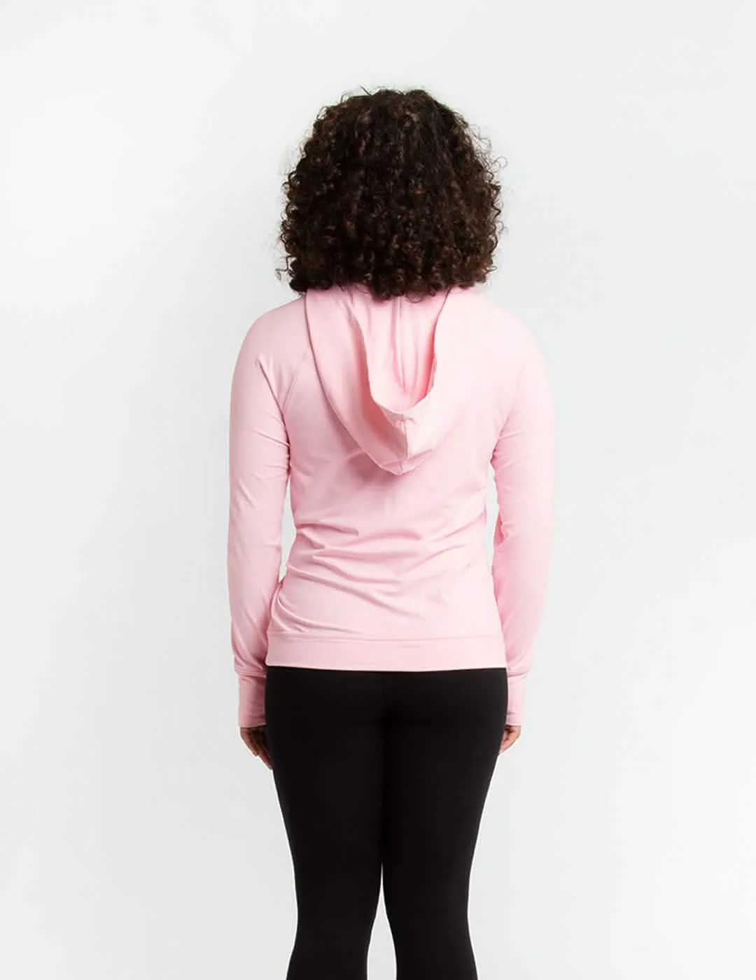 Womens Chest Port Access Hoodie by Oscar de la Renta - Pink