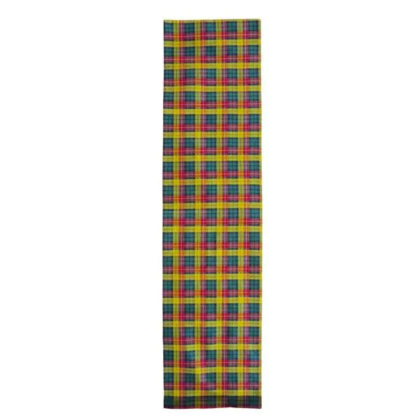 YVES SAINT LAURENT Rive Gauche Tartan Scarf